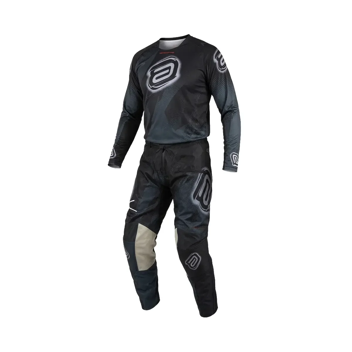 Conjunto ASW Image Enduro Dots 27 Preto/Cinza - Spinelli Motos